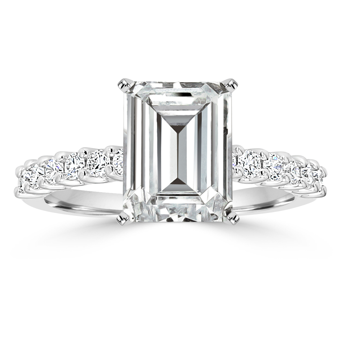 Brielle Trellis U-Prong Engagement Ring