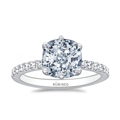 Julianna Six Prong Pave Engagement Ring