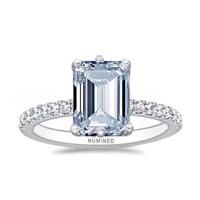 Julianna Six Prong Pave Engagement Ring