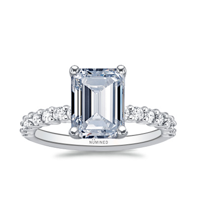 Brielle 75 Trellis U-Prong Engagement Ring