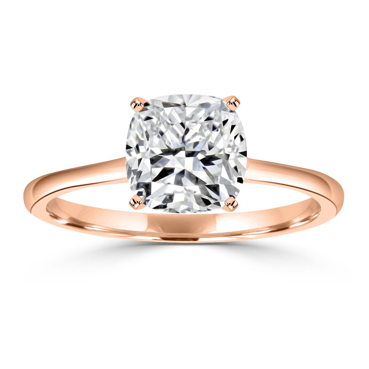 Amal Split Shoulder Solitaire Engagement Ring