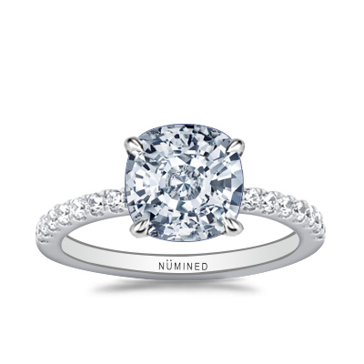 Zoe French Split Pave Engagement Ring