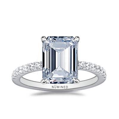 Zoe French Split Pave Engagement Ring