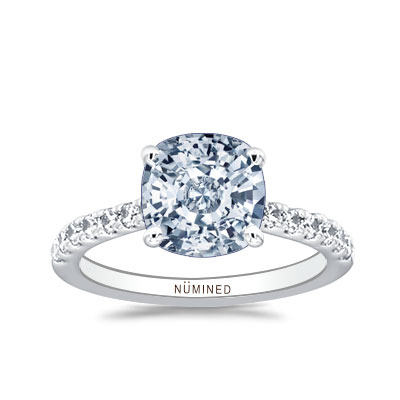 Zoe Petite French Split Pave Engagement Ring