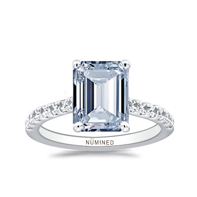 Zoe Petite French Split Pave Engagement Ring