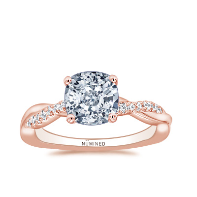 Torie Pave Twist Engagement Ring
