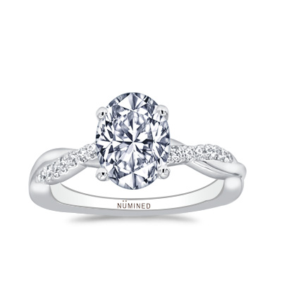 Torie Pave Twist Engagement Ring