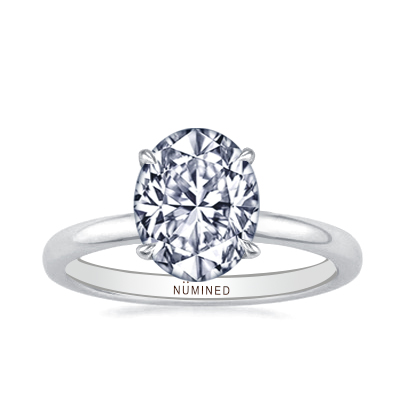 Elle Modern Open Gallery Solitaire Engagement Ring