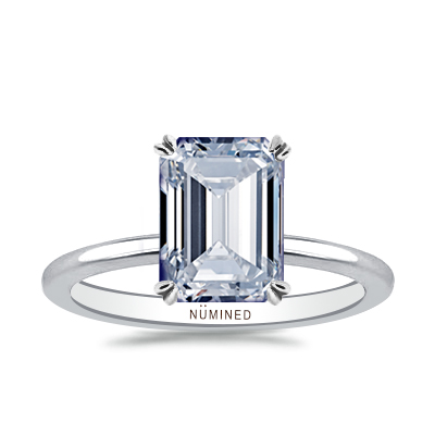 Jacqueline Floating Profile Solitaire Engagement Ring