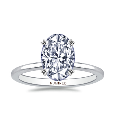 Jacqueline Floating Profile Solitaire Engagement Ring