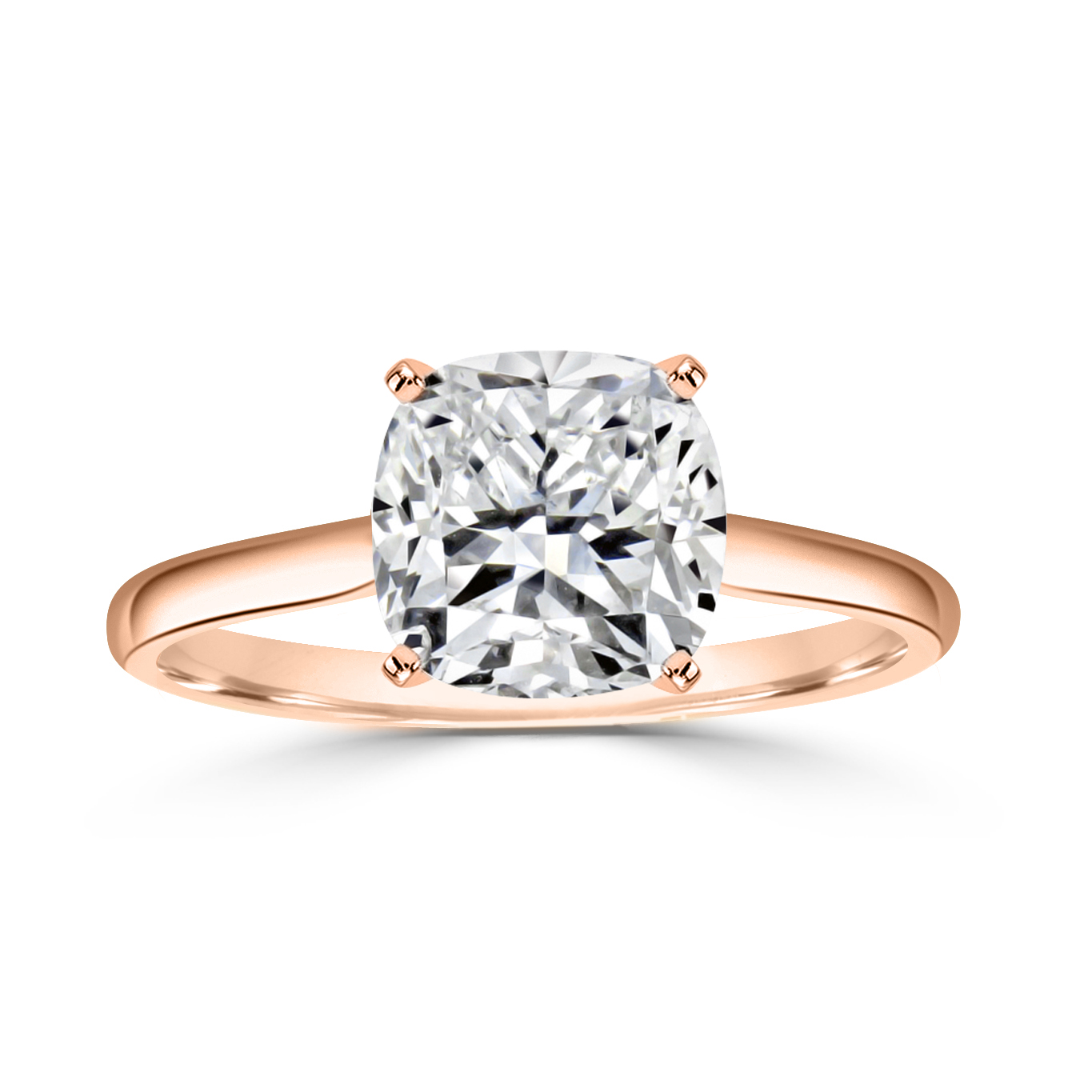 Aveeva Hidden Halo Bridgeless Engagement Ring