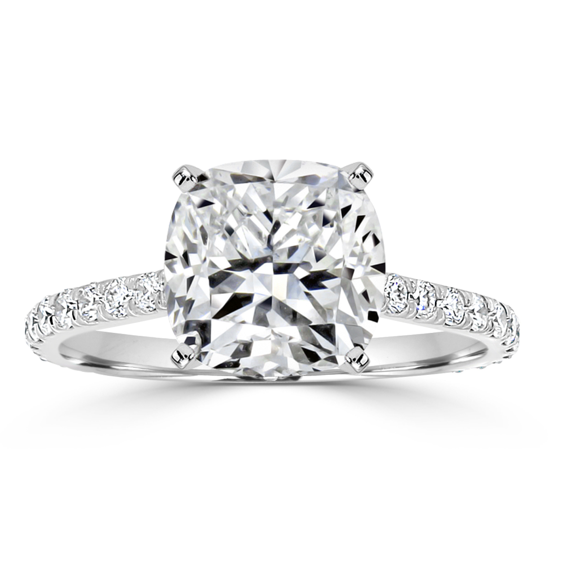 Rosalyn Unique Hidden Halo Engagement Ring