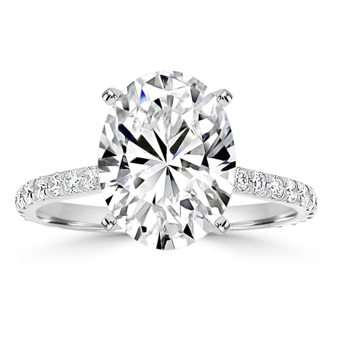 Rosalyn Unique Hidden Halo Engagement Ring