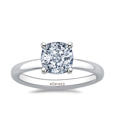 Allegra Raised Shoulders Solitaire Engagement Ring