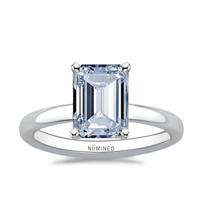 Allegra Raised Shoulders Solitaire Engagement Ring