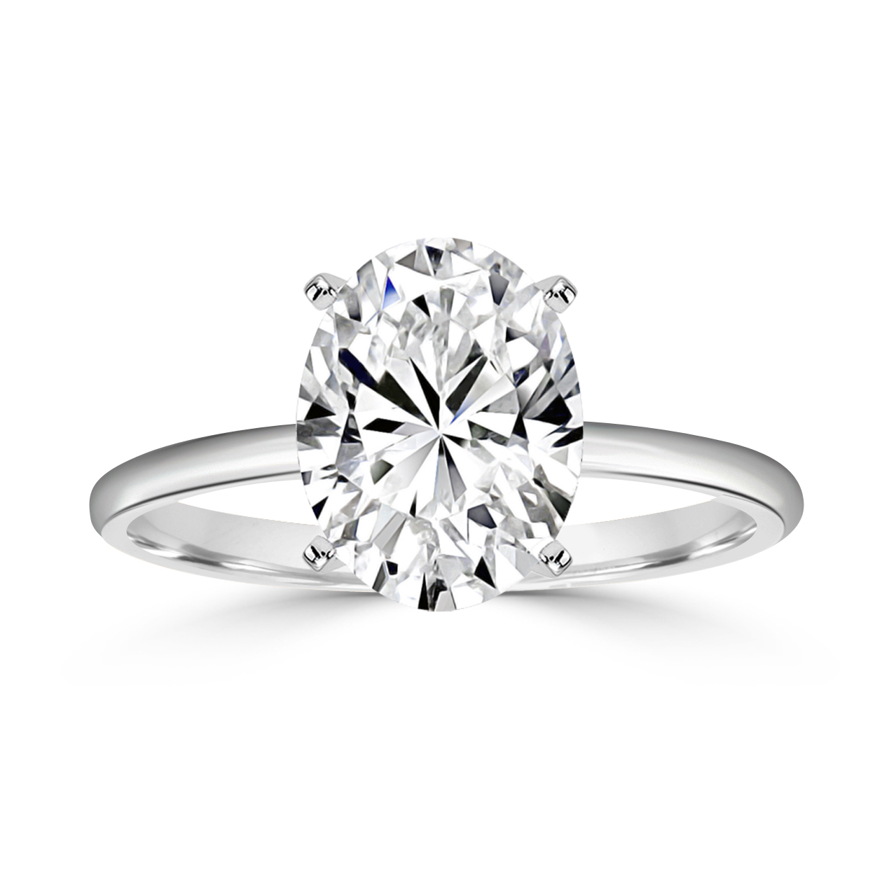 Elise Modern Solitaire Engagement Ring