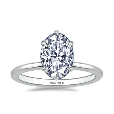 Alika Modern Six Prong Solitaire Engagement Ring