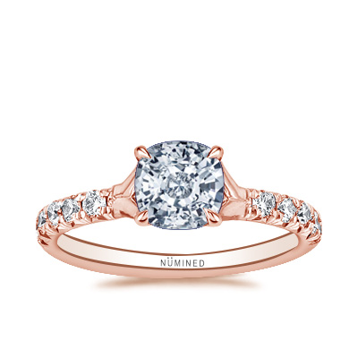 Renna Split Shoulder Pave Engagement Ring