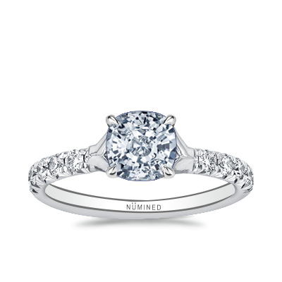 Renna Split Shoulder Pave Engagement Ring