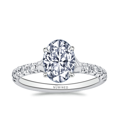 Renna Split Shoulder Pave Engagement Ring