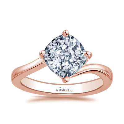 Shelbie Compass Set Modern Solitaire Engagement Ring