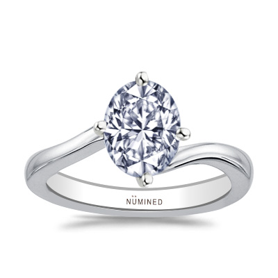 Shelbie Compass Set Modern Solitaire Engagement Ring