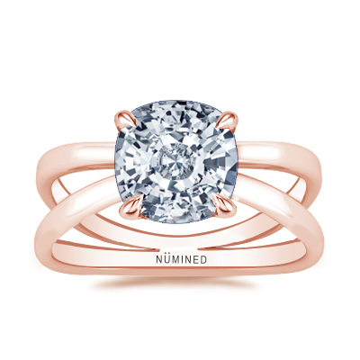 Zia X Split Shank Solitaire Engagement Ring