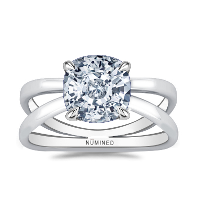 Zia X Split Shank Solitaire Engagement Ring