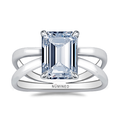 Zia X Split Shank Solitaire Engagement Ring