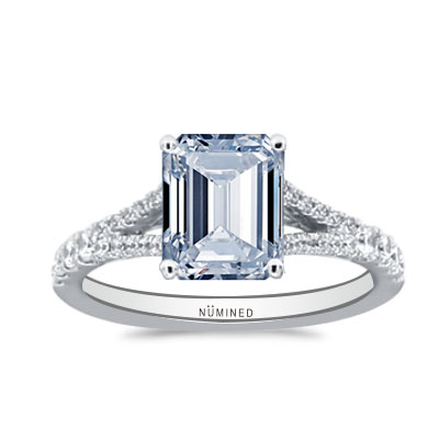 Alivia Modernist Pave Hidden Halo Engagement Ring