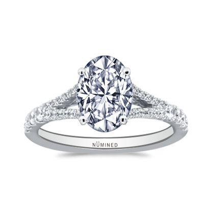 Alivia Modernist Pave Hidden Halo Engagement Ring