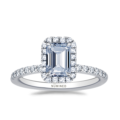 Nessa Modern Halo Engagement Ring