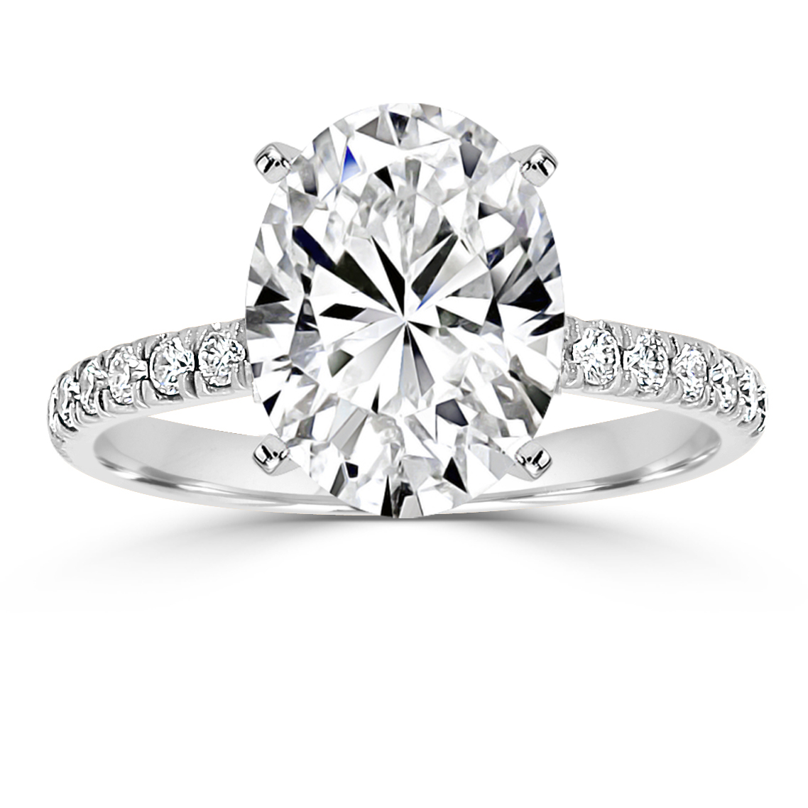 Ofelia Pave Hidden Halo Engagement Ring