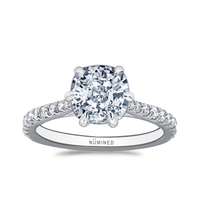 Marilyn French Pave Cathedral Engagement Ring