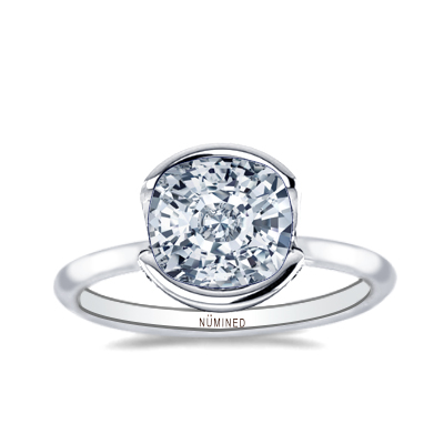 Ashland Modern Semi Bezel Engagement Ring